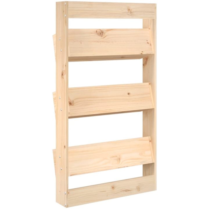 Odlingslåda för vägg 3 nivåer 60x18,5x110 cm massiv furu vidaXL – bild 6