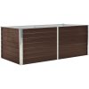 Odlingslåda galvaniserat stål brun vidaXL 160 x 80 x 45 cm – miniatyr 2