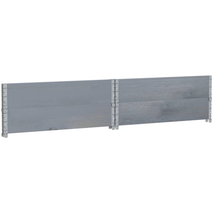 Odlingslåda grå 100x100 cm massiv furu vidaXL 100 x 100 x 41 cm – bild 5