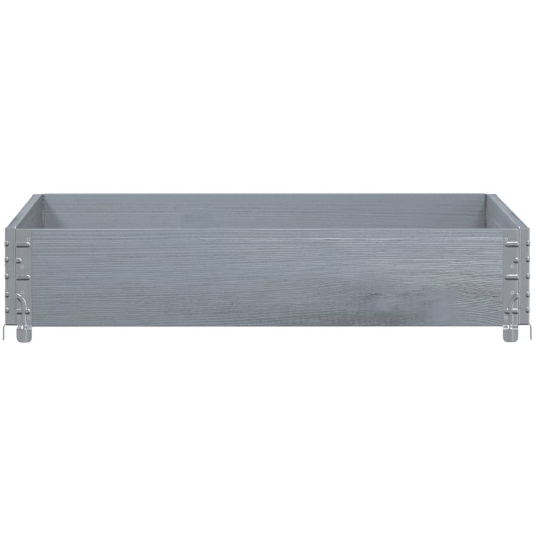 Odlingslåda grå 100x100 cm massivt furuträ vidaXL 100 x 100 x 21.5 cm – bild 3