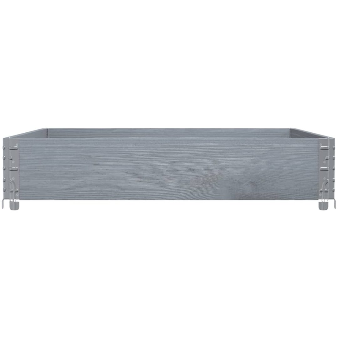 Odlingslåda grå 100x100 cm massivt furuträ vidaXL 100 x 100 x 21.5 cm – bild 4