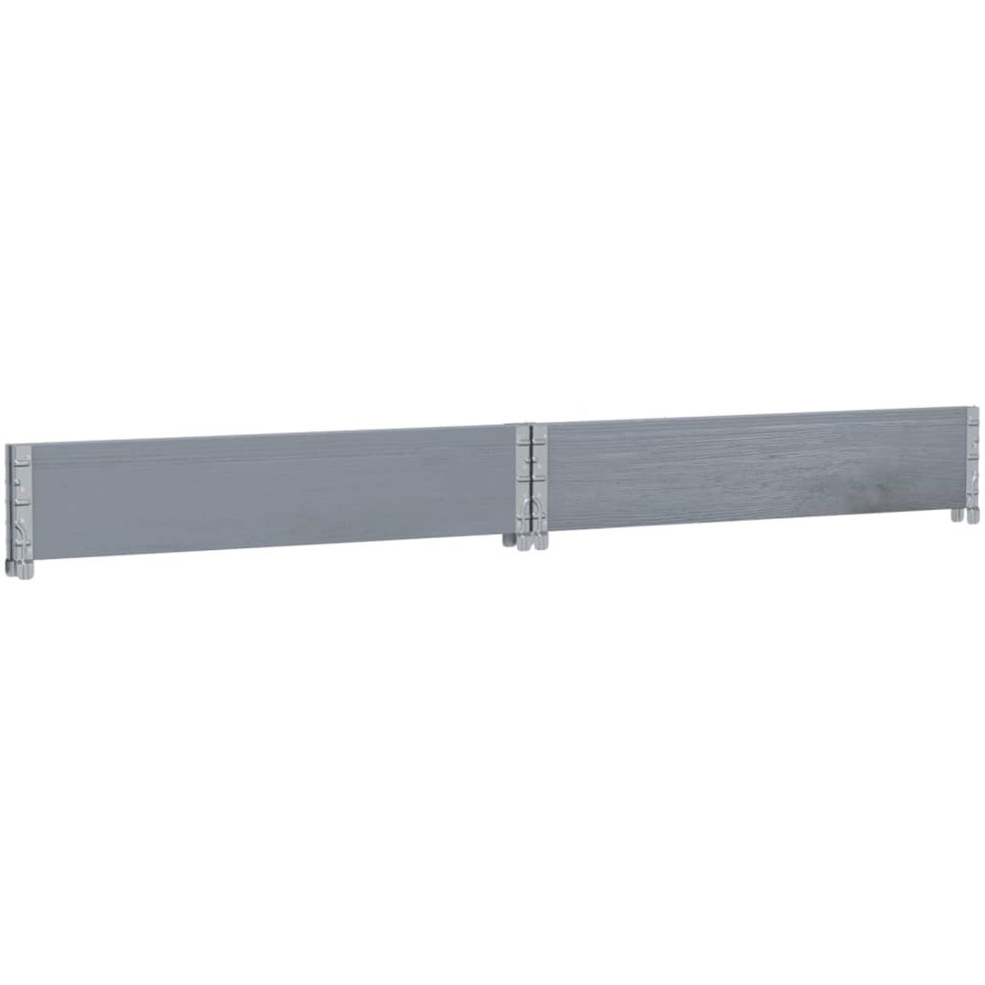Odlingslåda grå 100x100 cm massivt furuträ vidaXL 100 x 100 x 21.5 cm – bild 6