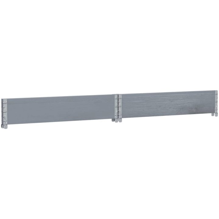 Odlingslåda grå 100x100 cm massivt furuträ vidaXL 100 x 100 x 21.5 cm – bild 6