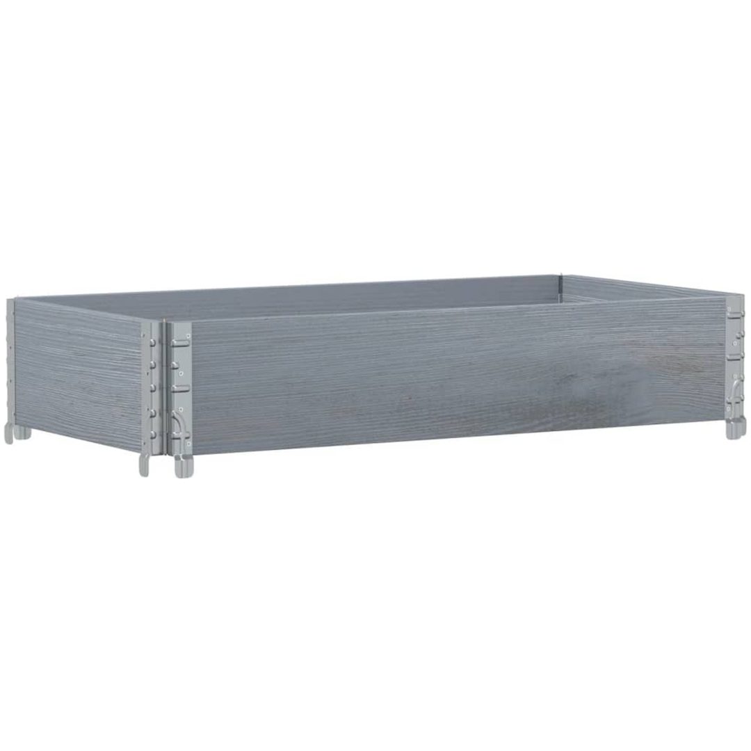 Odlingslåda grå 100x50 cm massiv furu vidaXL 100 x 50 x 21.5 cm – bild 2