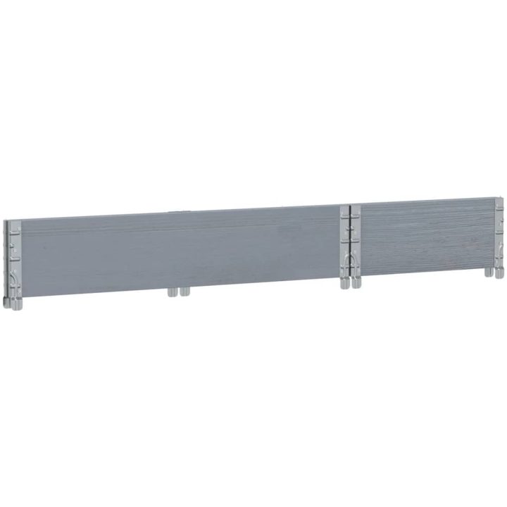 Odlingslåda grå 100x50 cm massiv furu vidaXL 100 x 50 x 21.5 cm – bild 6