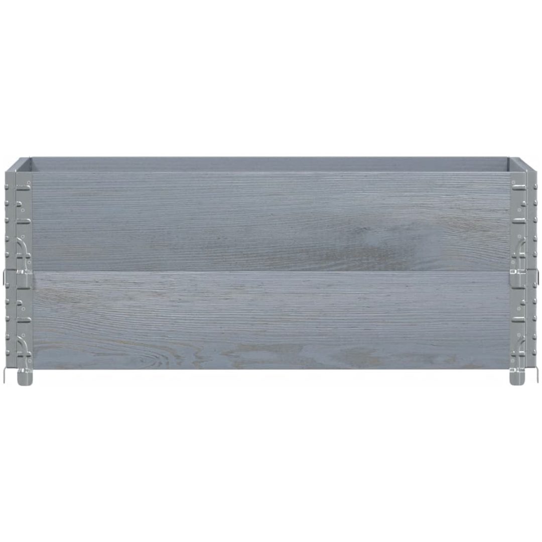 Odlingslåda grå 100x50 cm massivt furuträ vidaXL 100 x 50 x 41 cm – bild 3