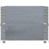 Odlingslåda grå 100x50 cm massivt furuträ vidaXL 100 x 50 x 41 cm – miniatyr 4