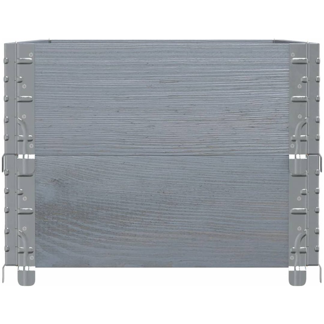 Odlingslåda grå 100x50 cm massivt furuträ vidaXL 100 x 50 x 41 cm – bild 4