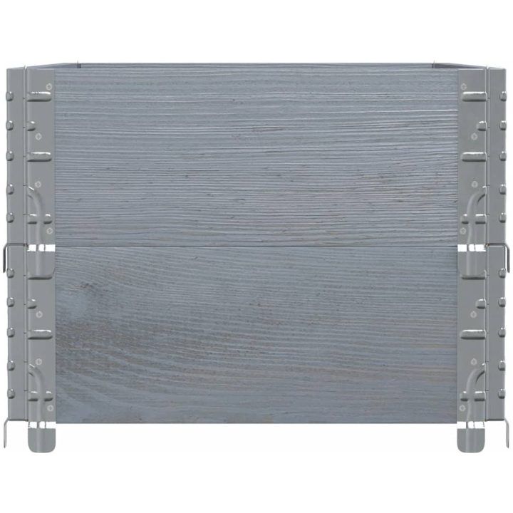 Odlingslåda grå 100x50 cm massivt furuträ vidaXL 100 x 50 x 41 cm – bild 4