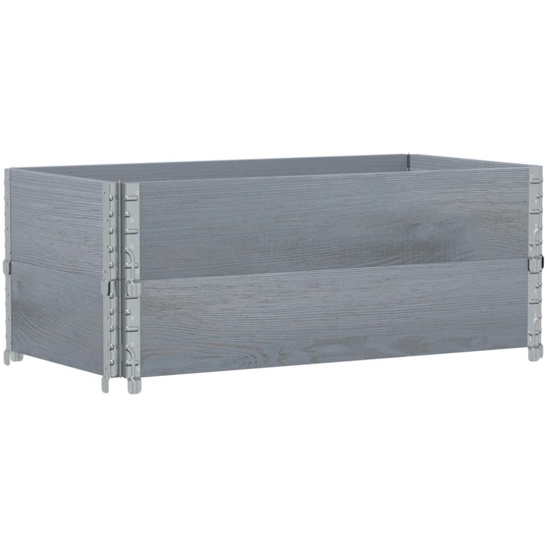Odlingslåda grå 100x50 cm massivt furuträ vidaXL 100 x 50 x 41 cm – bild 5