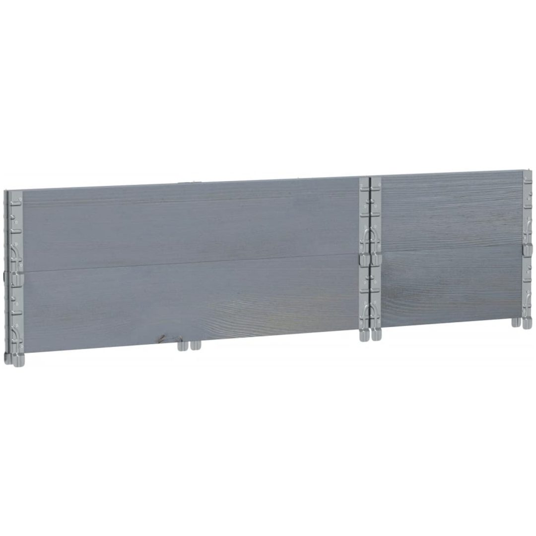 Odlingslåda grå 100x50 cm massivt furuträ vidaXL 100 x 50 x 41 cm – bild 6