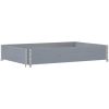 Odlingslåda grå 120x80 cm massiv furu vidaXL 120 x 80 x 21.5 cm – miniatyr 2