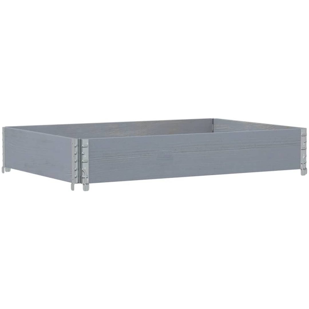 Odlingslåda grå 120x80 cm massiv furu vidaXL 120 x 80 x 21.5 cm – bild 2