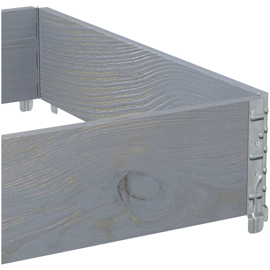 Odlingslåda grå 120x80 cm massiv furu vidaXL 120 x 80 x 21.5 cm – bild 7