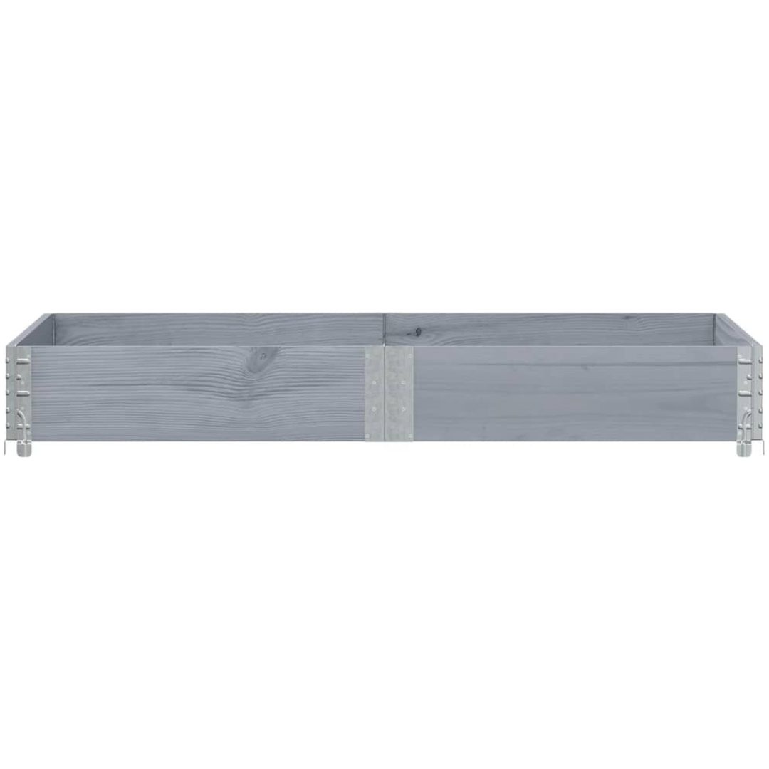 Odlingslåda grå 150x100 cm massivt furuträ vidaXL 150 x 100 x 21.5 cm – bild 3