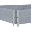 Odlingslåda grå 150x100 cm massivt furuträ vidaXL 150 x 100 x 21.5 cm – miniatyr 5