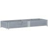 Odlingslåda grå 150x50 cm massivt furuträ vidaXL 150 x 50 x 21.5 cm – miniatyr 2