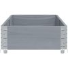 Odlingslåda grå 150x50 cm massivt furuträ vidaXL 150 x 50 x 21.5 cm – miniatyr 4