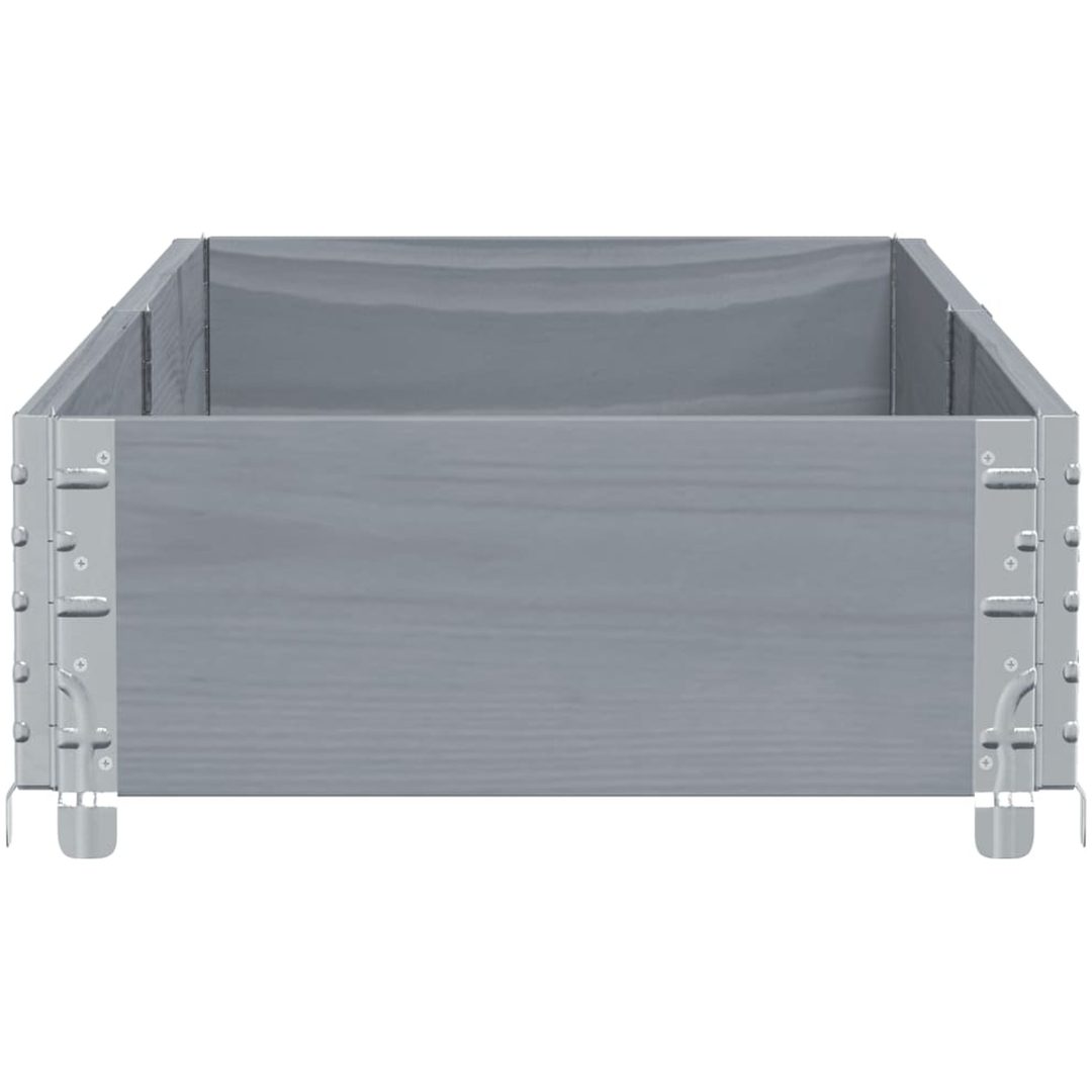 Odlingslåda grå 150x50 cm massivt furuträ vidaXL 150 x 50 x 21.5 cm – bild 4