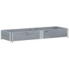 Odlingslåda grå 150x50 cm massivt furuträ vidaXL 150 x 50 x 21.5 cm – miniatyr 5