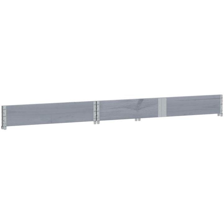 Odlingslåda grå 150x50 cm massivt furuträ vidaXL 150 x 50 x 21.5 cm – bild 6