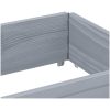 Odlingslåda grå 150x50 cm massivt furuträ vidaXL 150 x 50 x 21.5 cm – miniatyr 7
