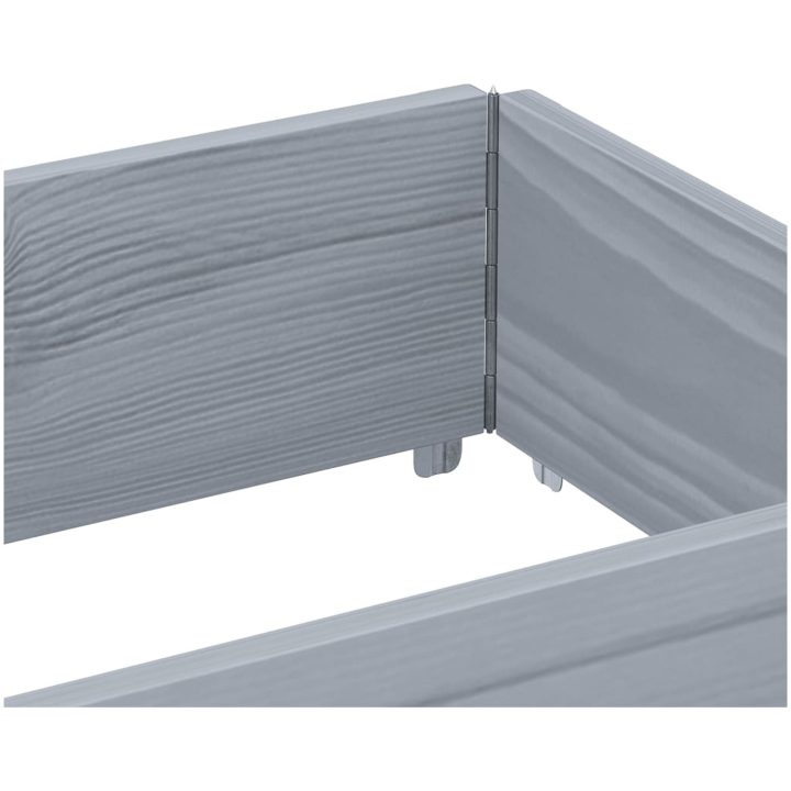 Odlingslåda grå 150x50 cm massivt furuträ vidaXL 150 x 50 x 21.5 cm – bild 7