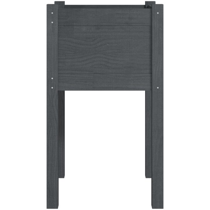 Odlingslåda grå 40x40x70 cm massiv furu vidaXL – bild 4