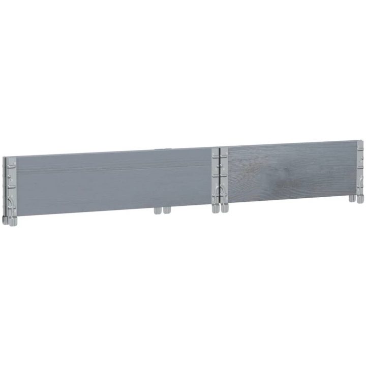 Odlingslåda grå 80x60 cm massiv furu vidaXL 80 x 60 x 21.5 cm – bild 6