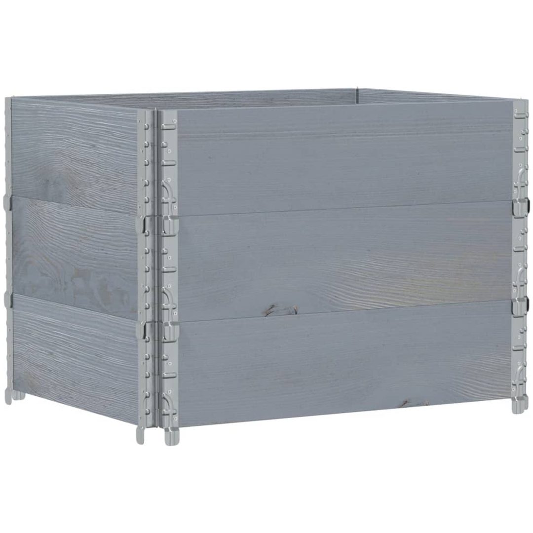 Odlingslåda grå 80x60 cm massivt furuträ vidaXL 80 x 60 x 60.5 cm – bild 5