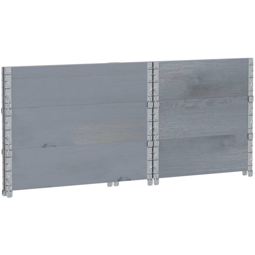 Odlingslåda grå 80x60 cm massivt furuträ vidaXL 80 x 60 x 60.5 cm – bild 6