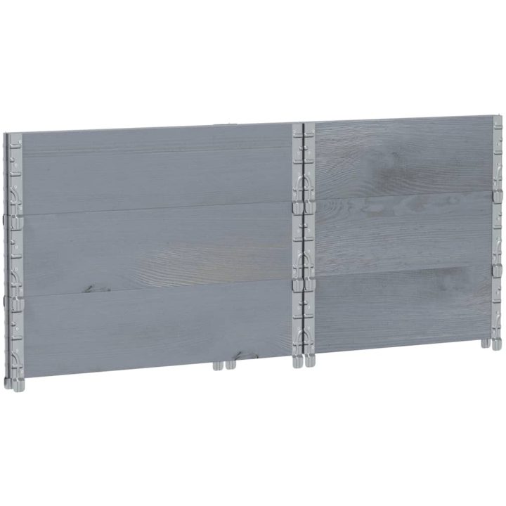 Odlingslåda grå 80x60 cm massivt furuträ vidaXL 80 x 60 x 60.5 cm – bild 6