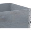 Odlingslåda grå 80x60 cm massivt furuträ vidaXL 80 x 60 x 60.5 cm – miniatyr 7