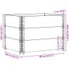Odlingslåda grå 80x60 cm massivt furuträ vidaXL 80 x 60 x 60.5 cm – miniatyr 8