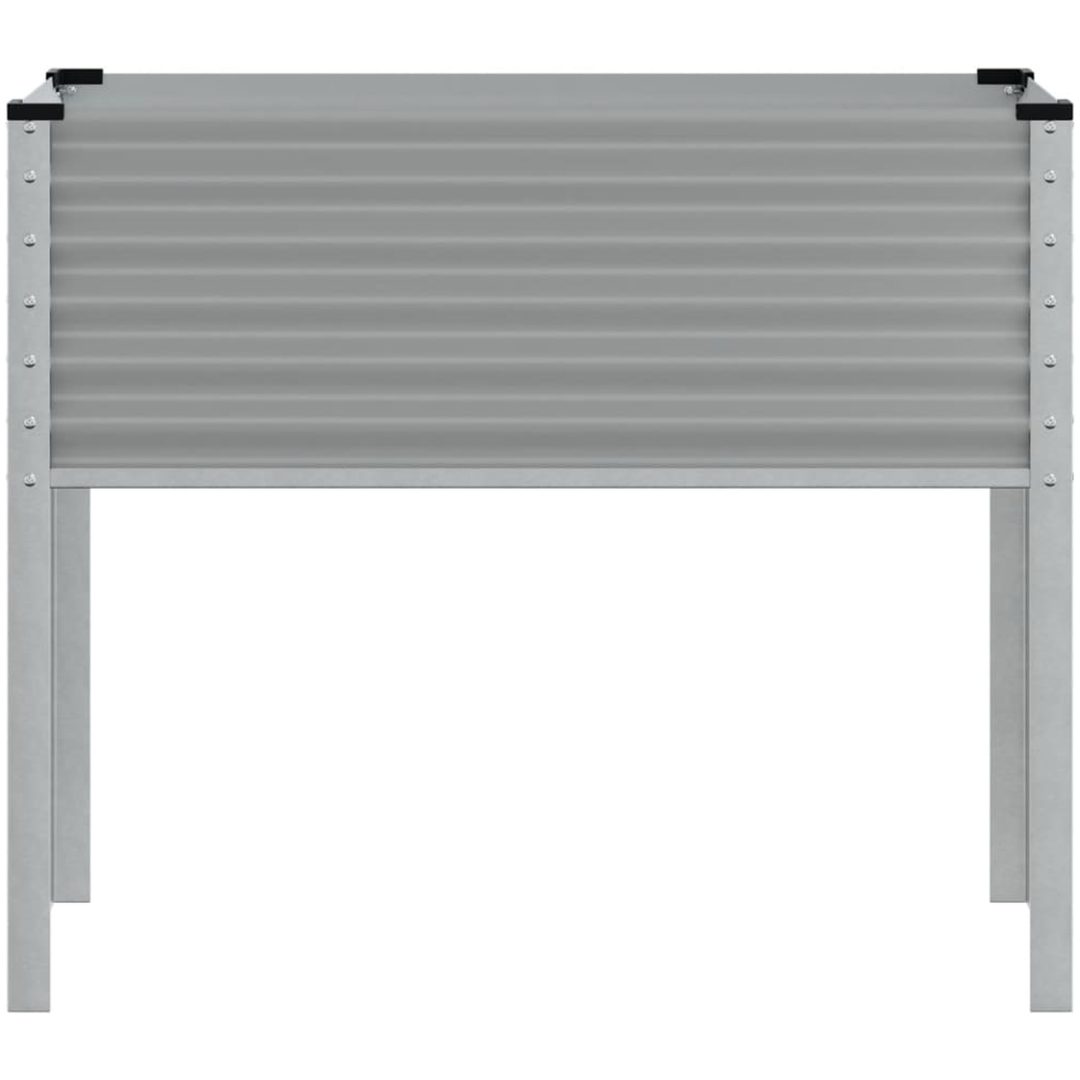 Odlingslåda grå stål vidaXL 100 x 41 x 90 cm – bild 4