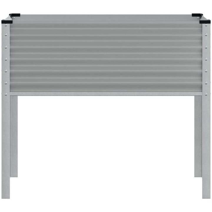 Odlingslåda grå stål vidaXL 100 x 41 x 90 cm – bild 4