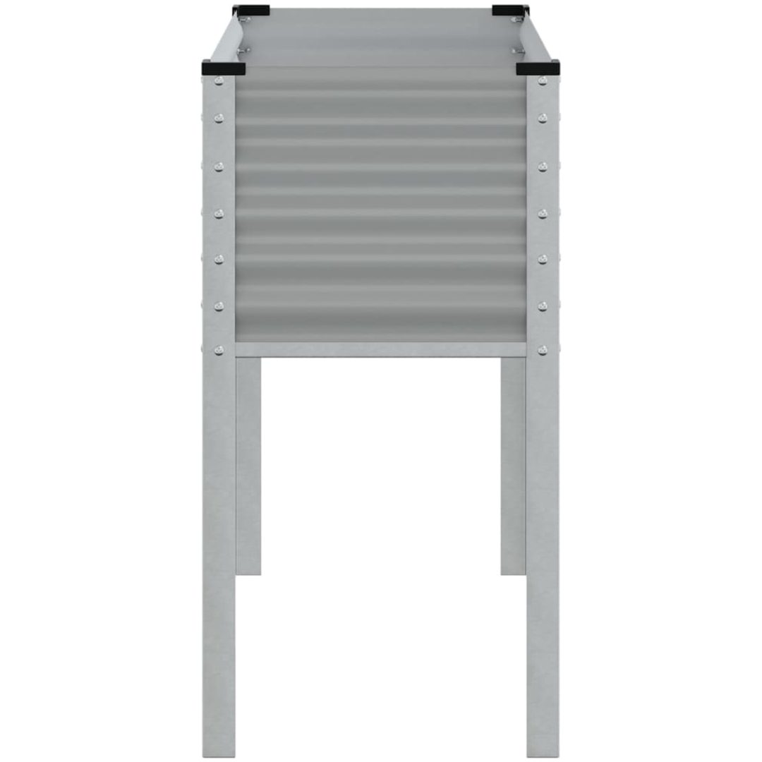 Odlingslåda grå stål vidaXL 100 x 41 x 90 cm – bild 5