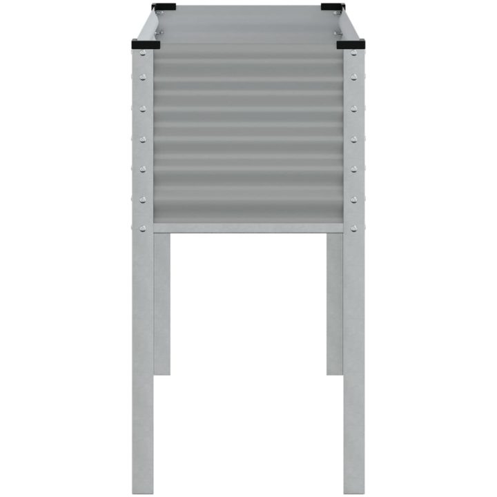 Odlingslåda grå stål vidaXL 100 x 41 x 90 cm – bild 5
