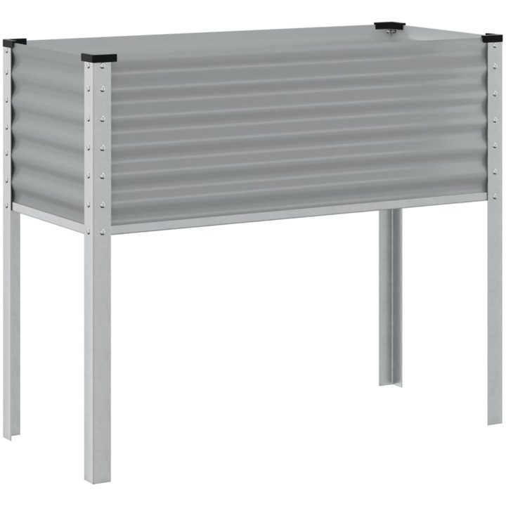 Odlingslåda grå stål vidaXL 100 x 41 x 90 cm – bild 6