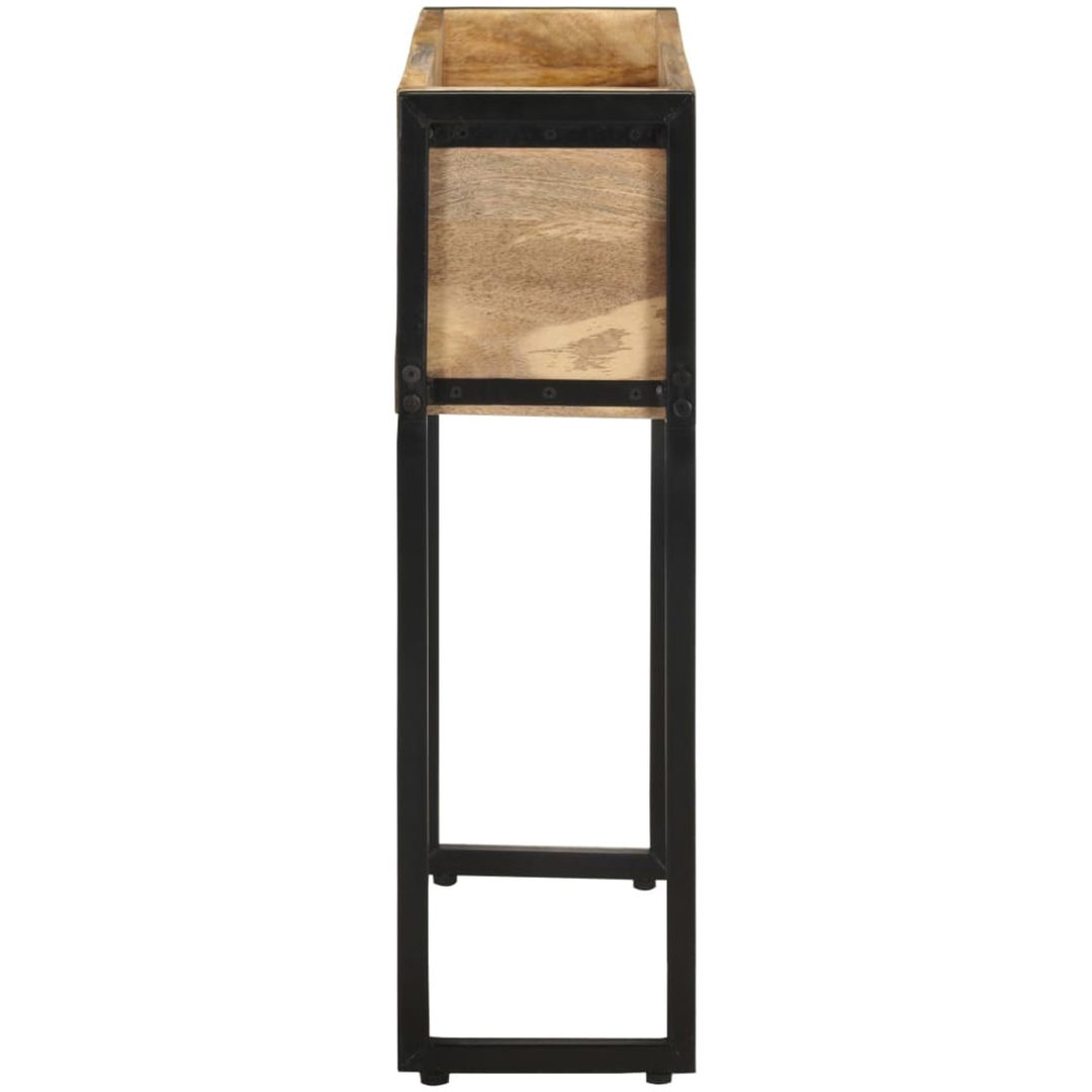 Odlingslåda grovt mangoträ vidaXL 60 x 20 x 68 cm – bild 3