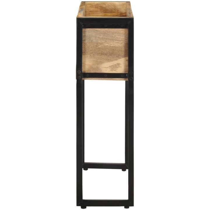 Odlingslåda grovt mangoträ vidaXL 60 x 20 x 68 cm – bild 3