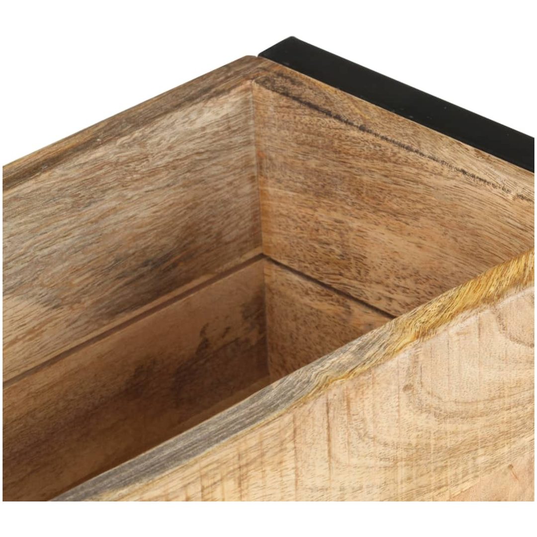 Odlingslåda grovt mangoträ vidaXL 60 x 20 x 68 cm – bild 5