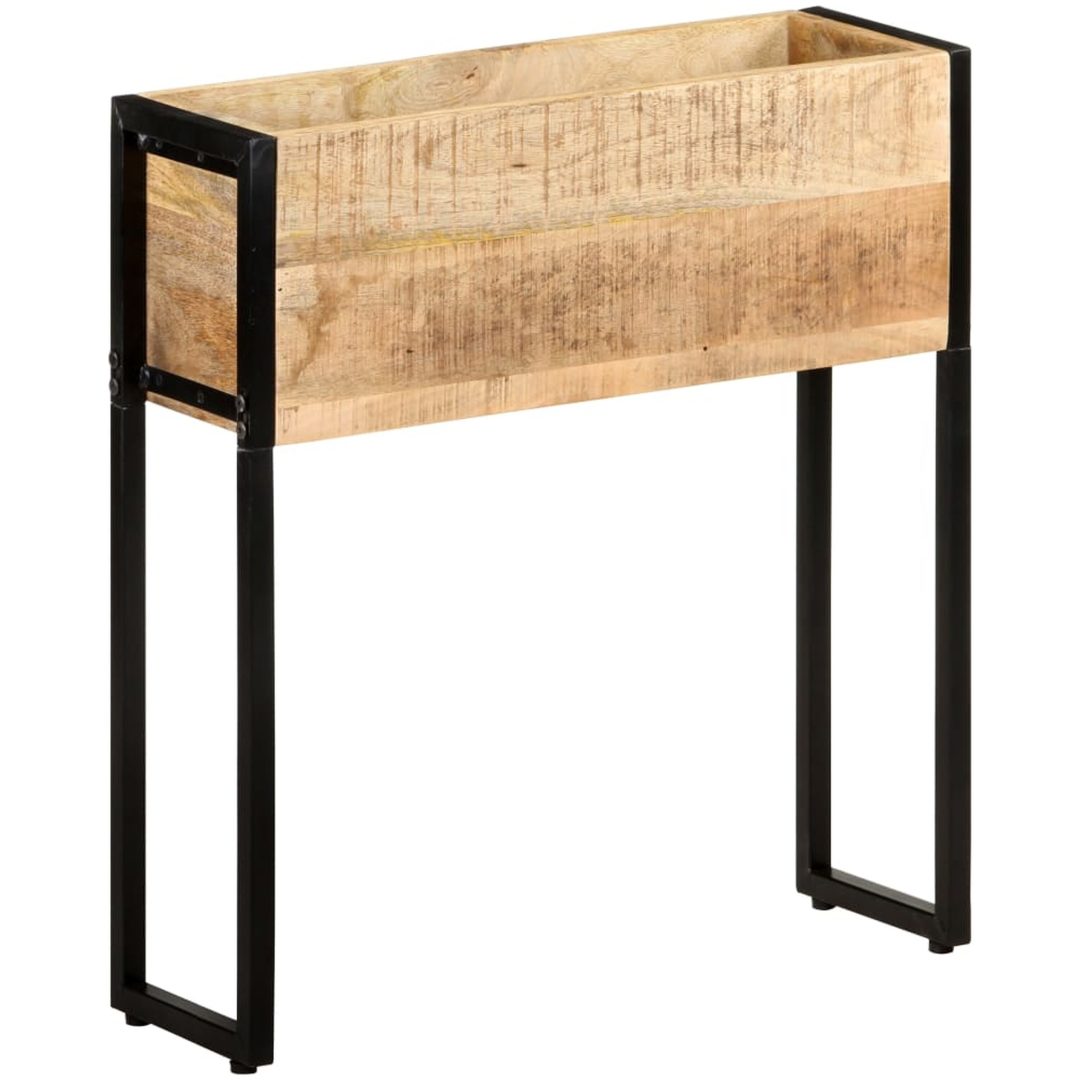 Odlingslåda grovt mangoträ vidaXL 60 x 20 x 68 cm – bild 9