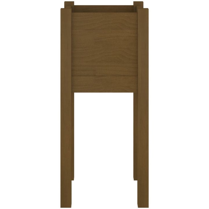 Odlingslåda honungsbrun 31x31x70 cm massiv furu vidaXL – bild 4