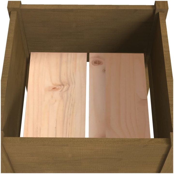Odlingslåda honungsbrun 40x40x70 cm massiv furu vidaXL – bild 5