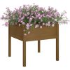 Odlingslåda honungsbrun 70x70x70 cm massiv furu vidaXL – miniatyr 3