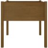 Odlingslåda honungsbrun 70x70x70 cm massiv furu vidaXL – miniatyr 4