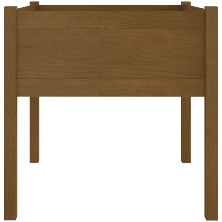 Odlingslåda honungsbrun 70x70x70 cm massiv furu vidaXL – bild 4