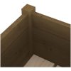 Odlingslåda honungsbrun 70x70x70 cm massiv furu vidaXL – miniatyr 5