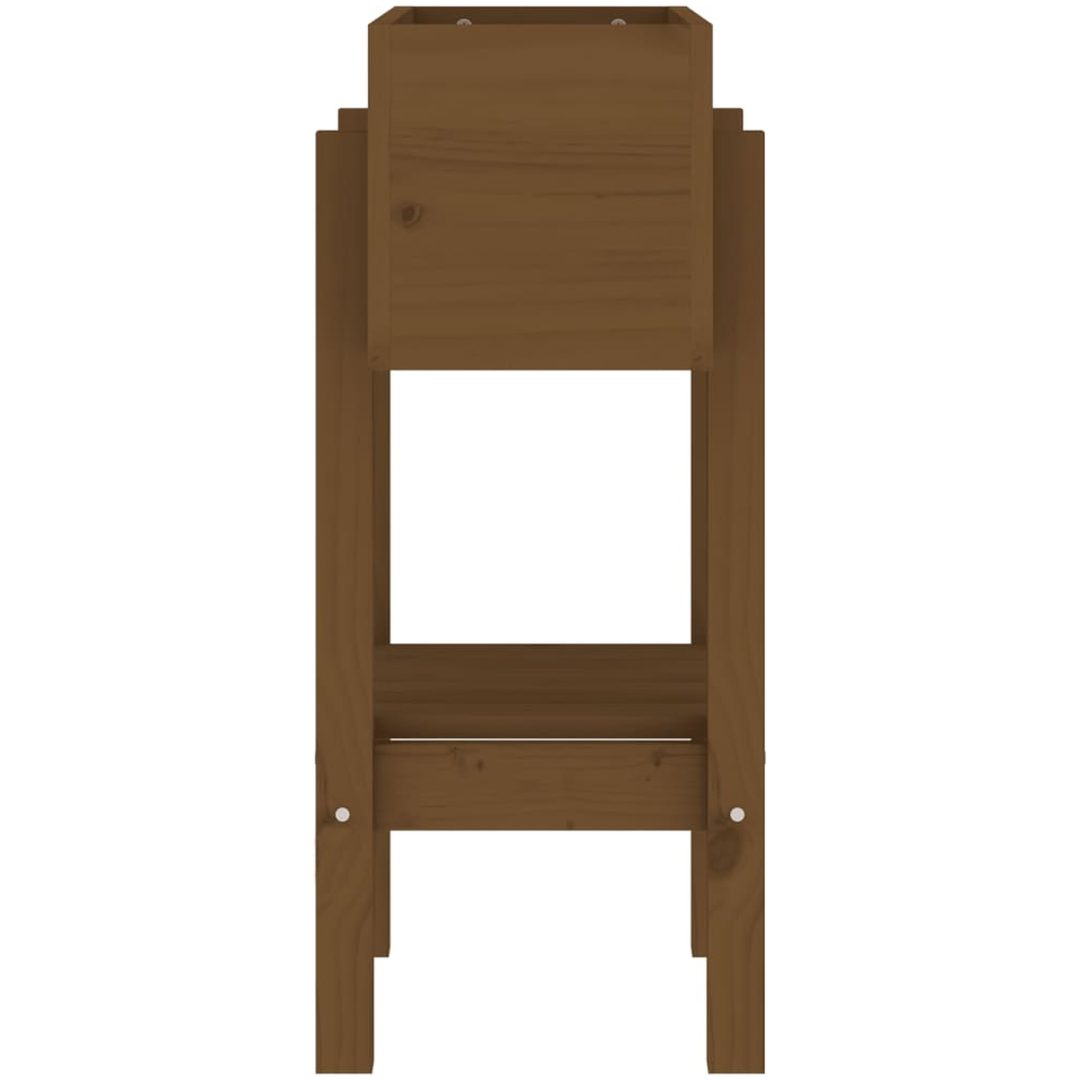 Odlingslåda honungsbrun massiv furu vidaXL 62 x 30 x 69 cm – bild 5